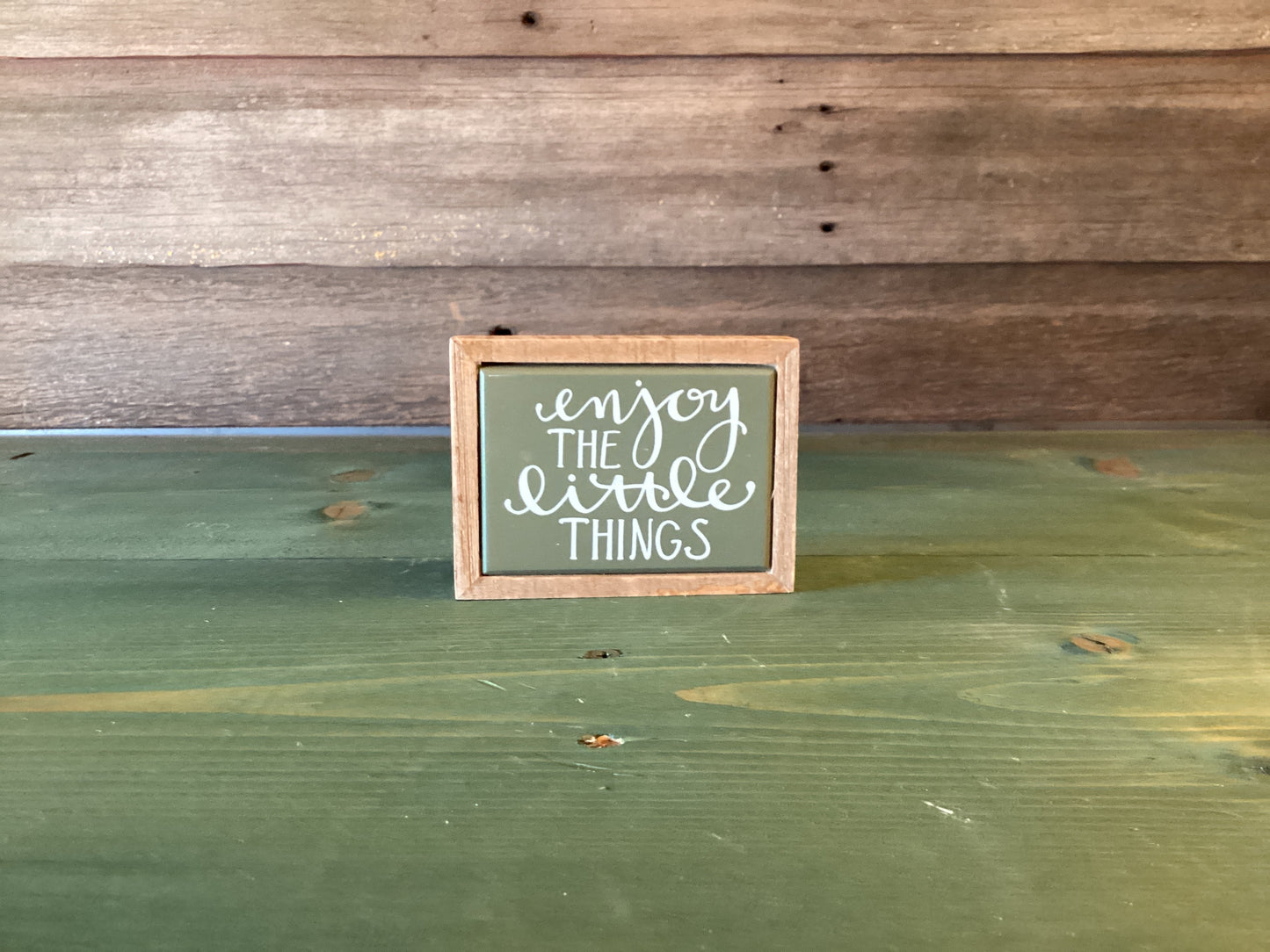 Enjoy The Little Things Block