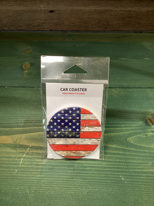 Car Coaster American Flag
