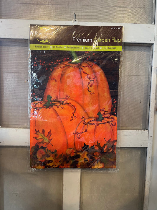 Garden Flag Rustic Pumpkin Patch
