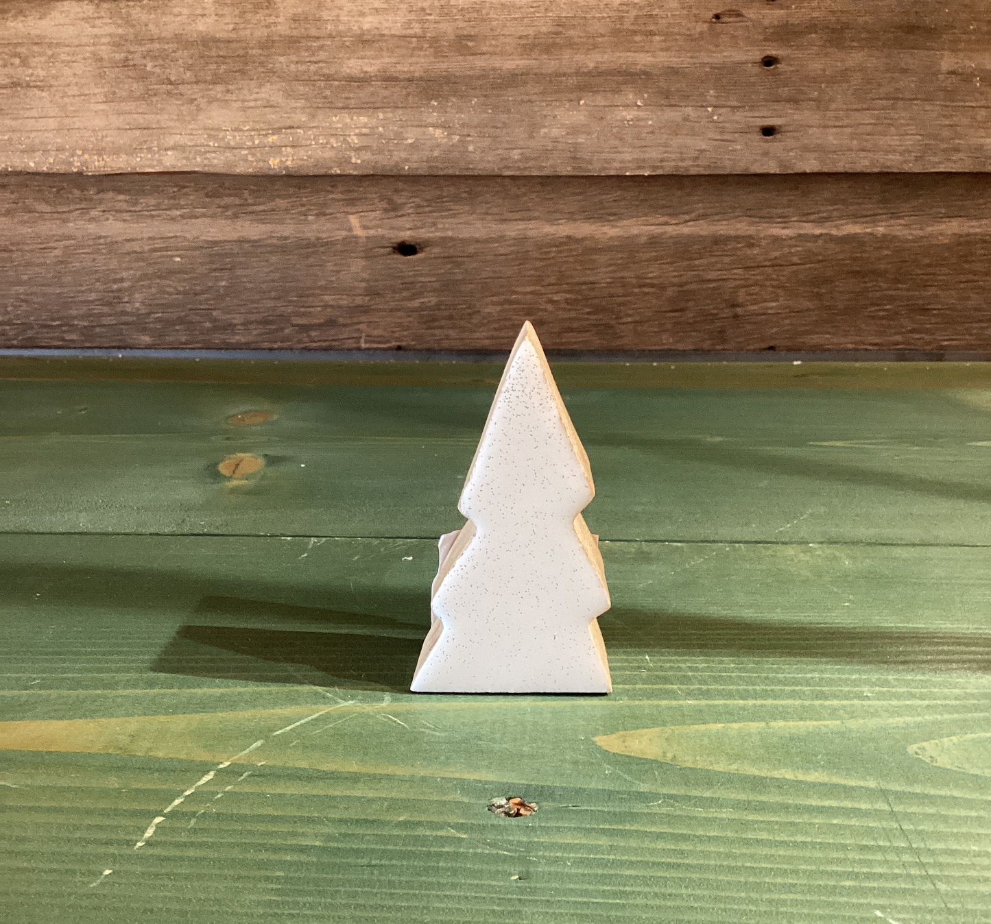 Enamel/Wood Glitter Mini Mini Tree