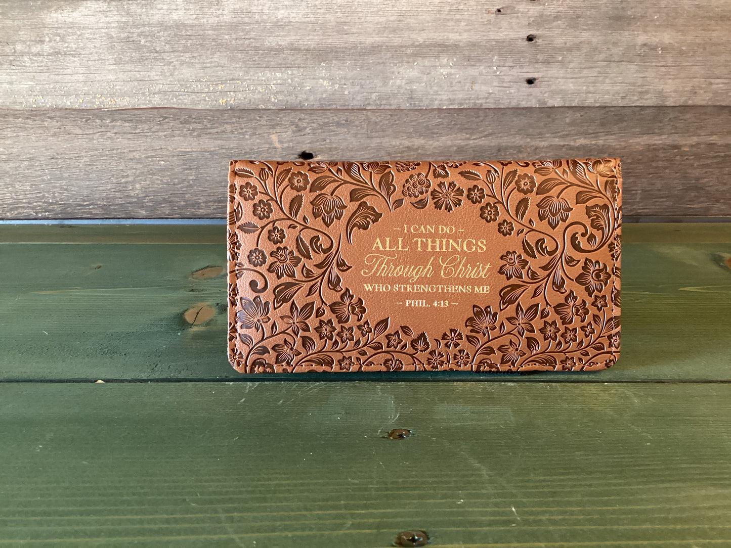 Checkbook Cover I Can Do All Things…