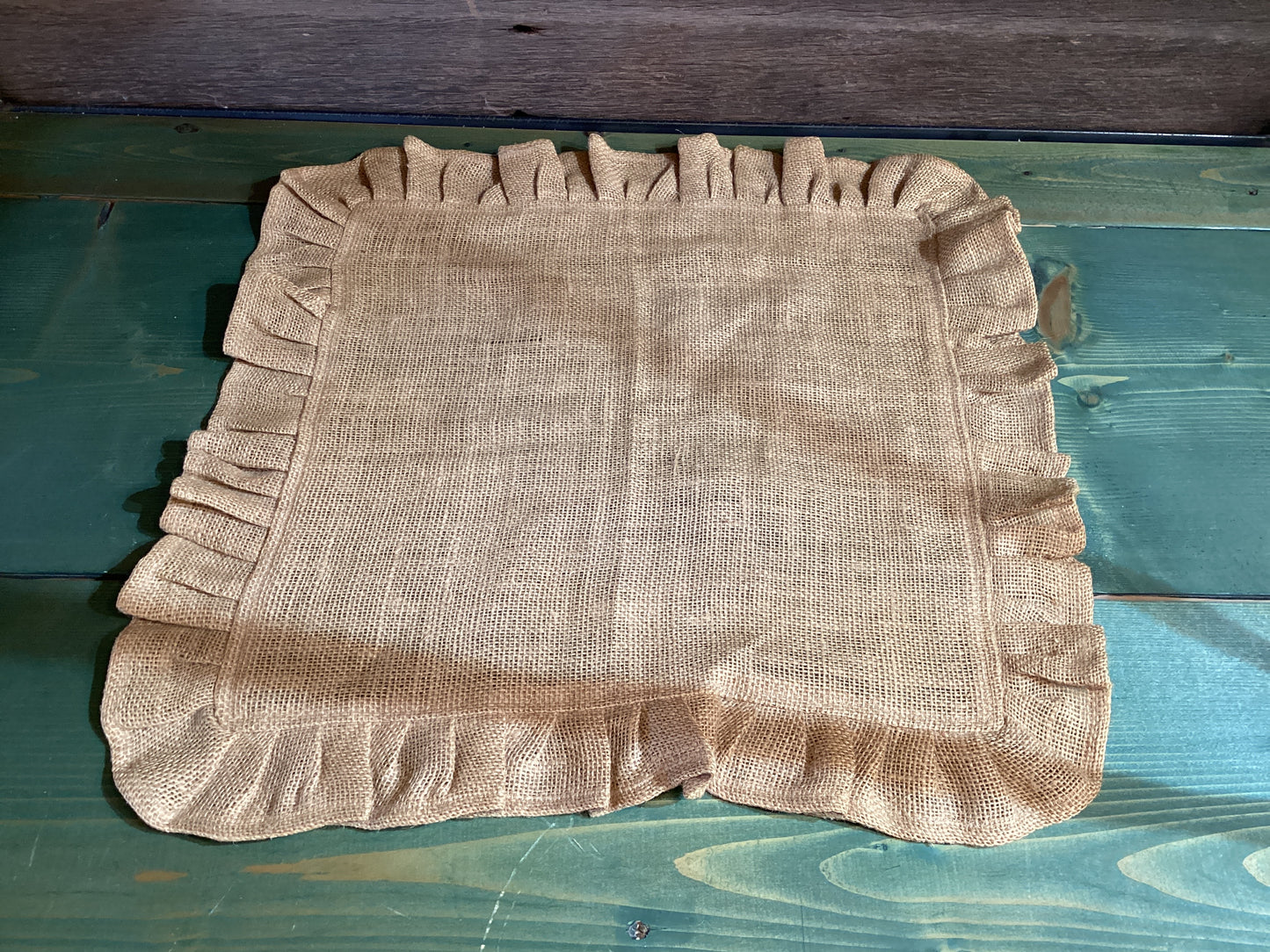 Ruffled Burlap Square