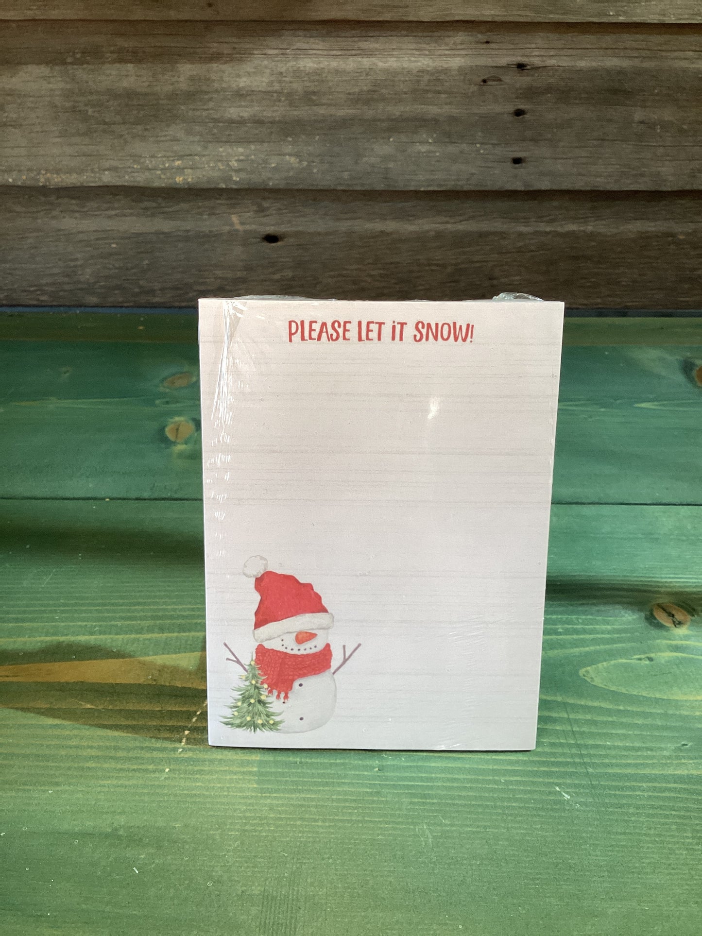 Please Let It Snow! Magnetic Notepad