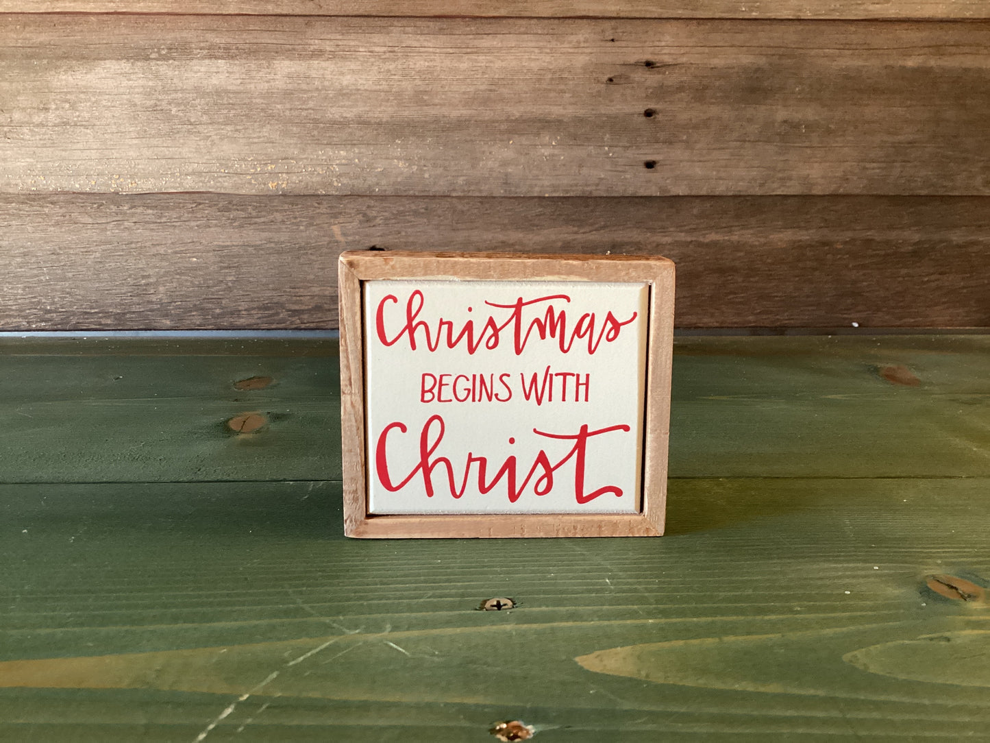 Christmas Begins With Christ Block