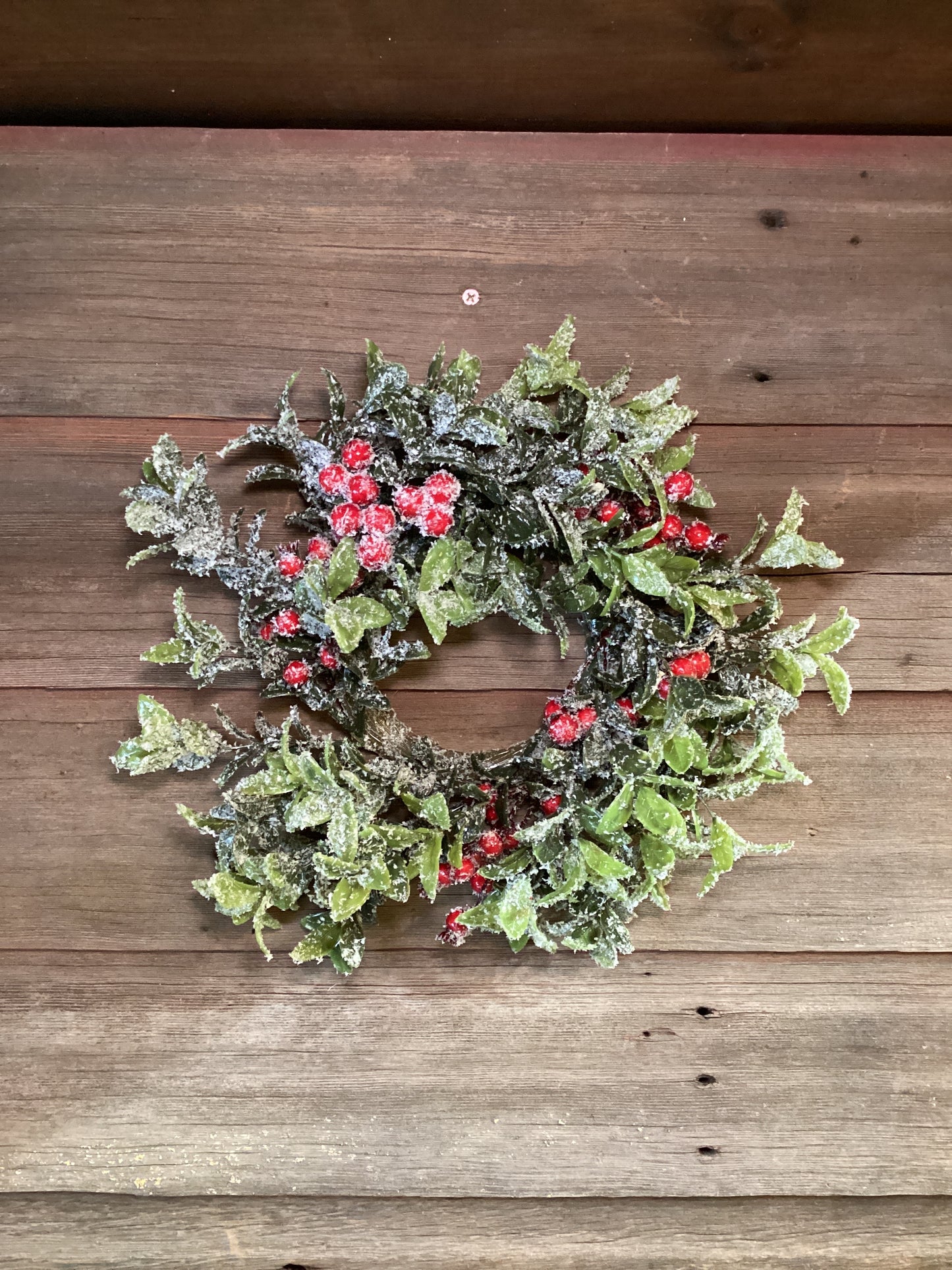 Snowy Laurel Berry Wreath