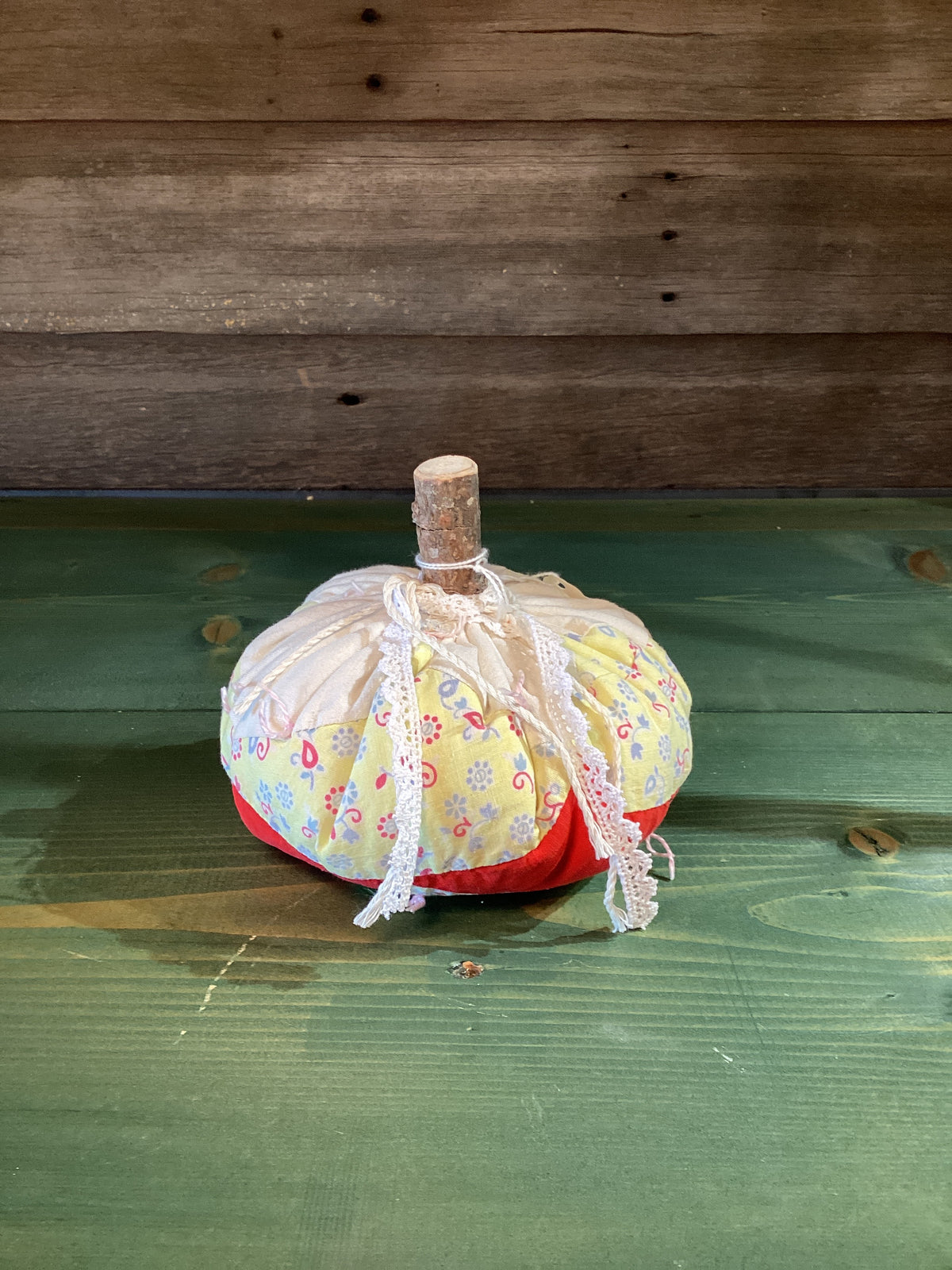 Maude & Maurrine's Handmade Cloth Pumpkin ($15)