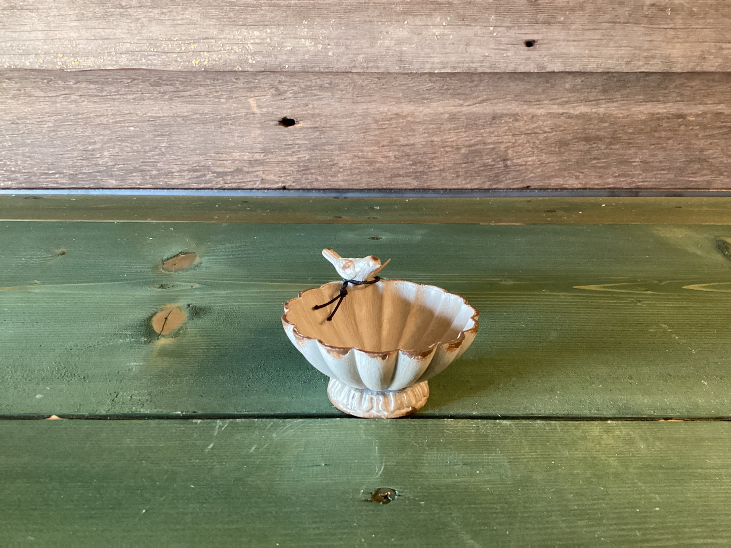 Mini Birdbath Pewter