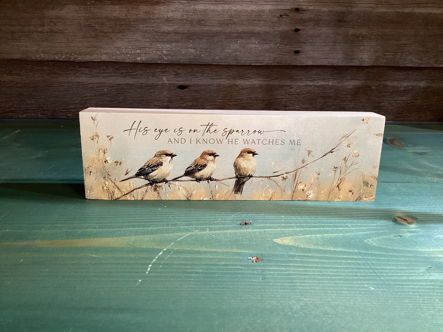 “His Eye Is On The Sparrow…” Block