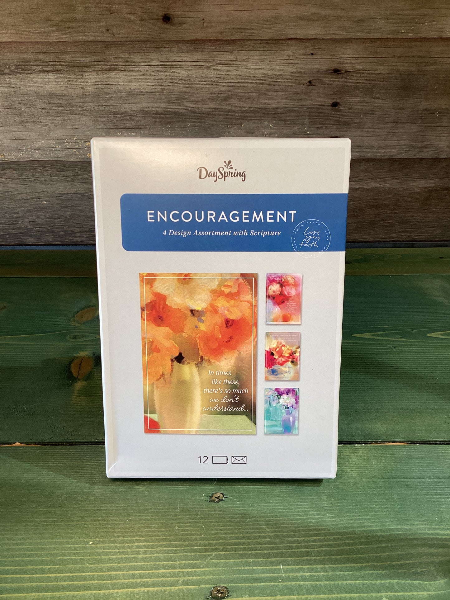 Box Cards Encouragement Waterpaint