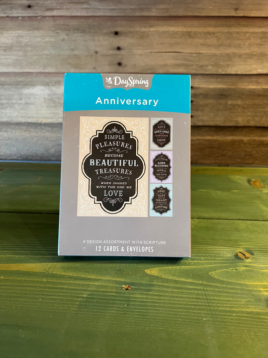 Box Cards Anniversary Chalkboard