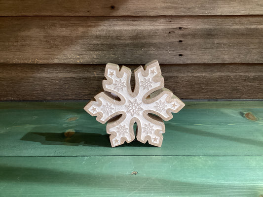 Snowflake w/ Embossed Snowflakes (sm)