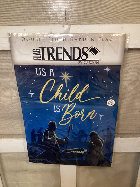 Garden Flag Child Is Born