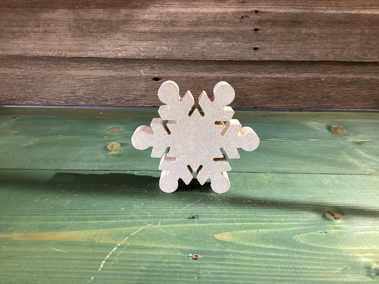 Snowflake Wooden Sitter