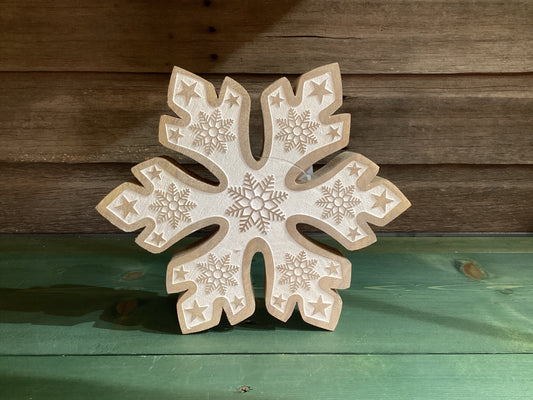 Snowflake w/ Embossed Snowflakes (lg)