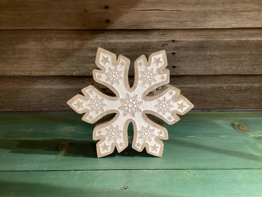 Snowflake w/ Embossed Snowflakes (med)