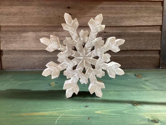 Snowflake Distressed Whitewashed (lg)