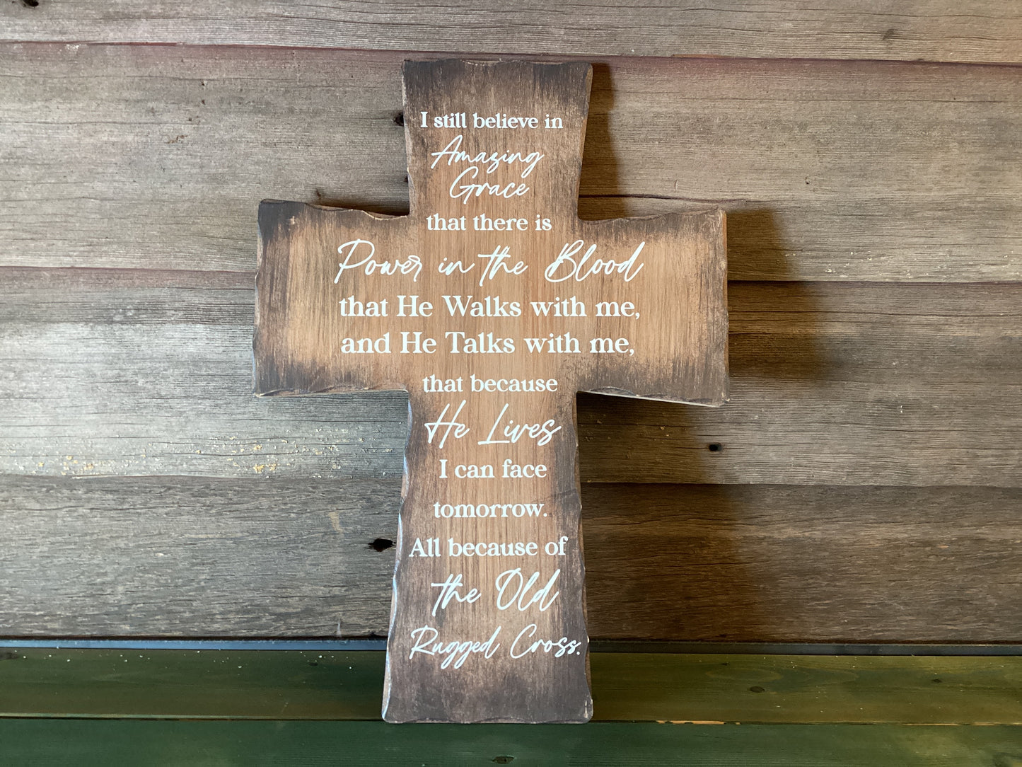 Old Rugged Cross Wood Hanging