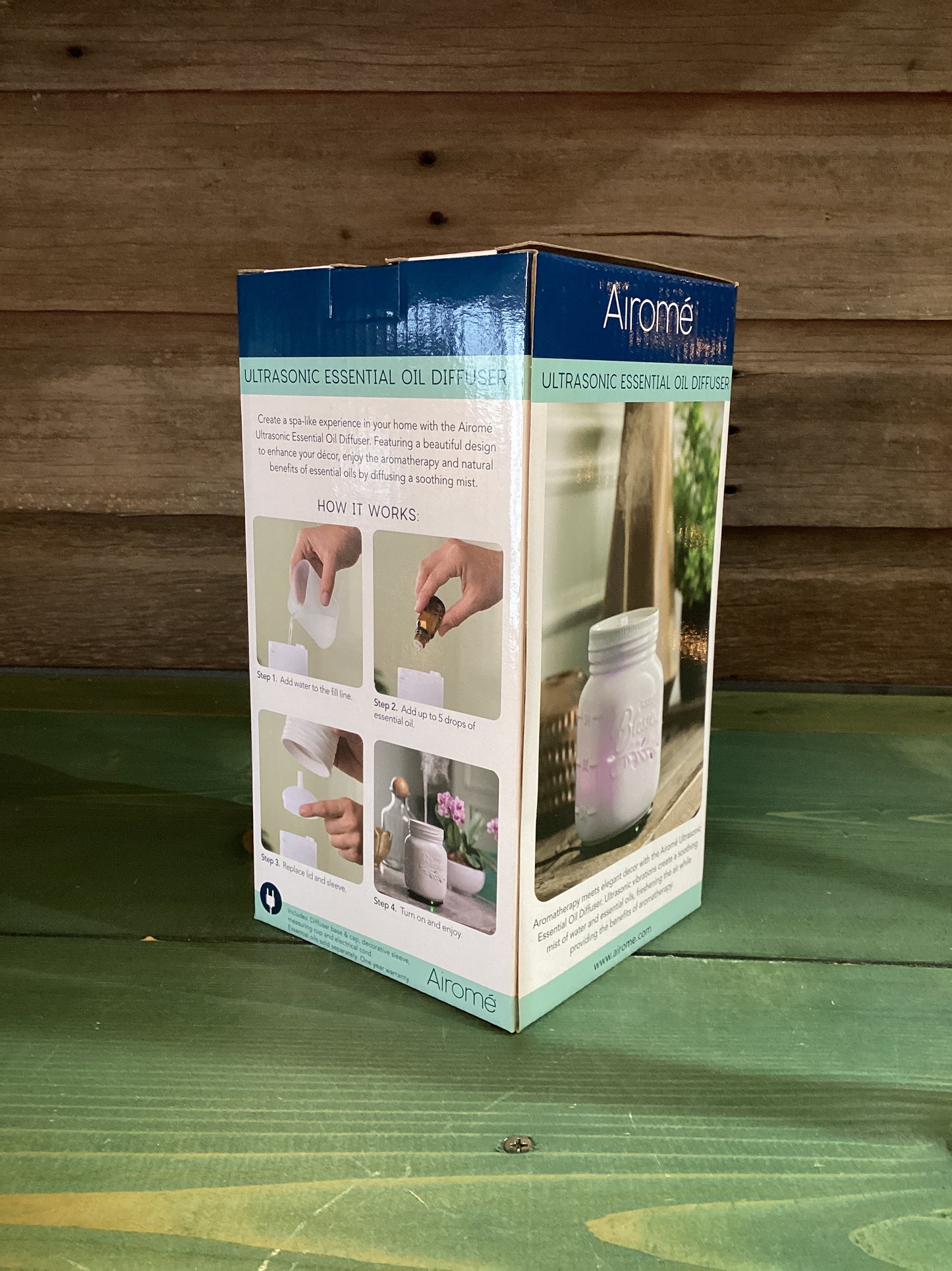 Ultrasonic Essential Oil Diffuser Mason Jar