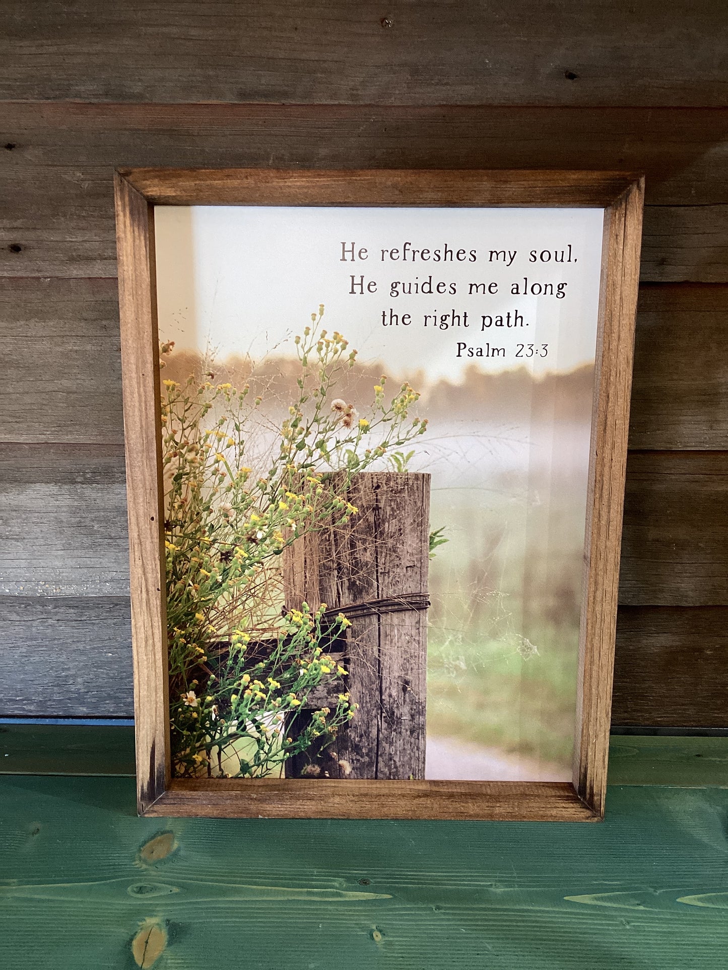 “He Refreshes My Soul…” Framed Picture