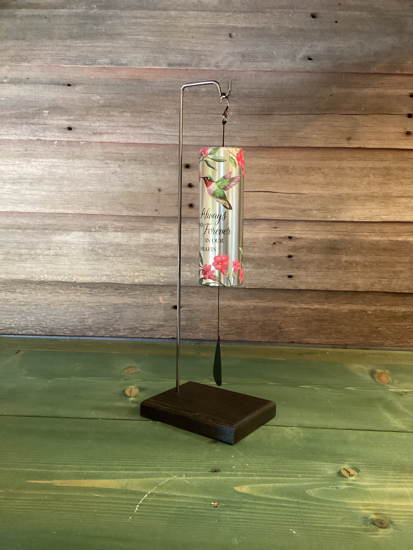 Mini Cylinder Sonnet Chime with Stand Always and Forever