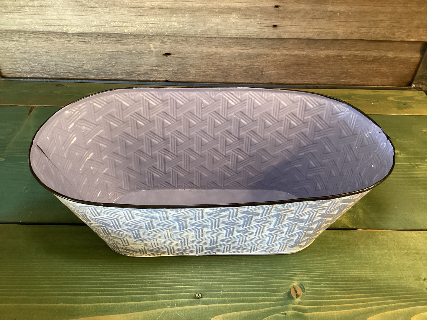 Metal Woven Print Pail (lg)