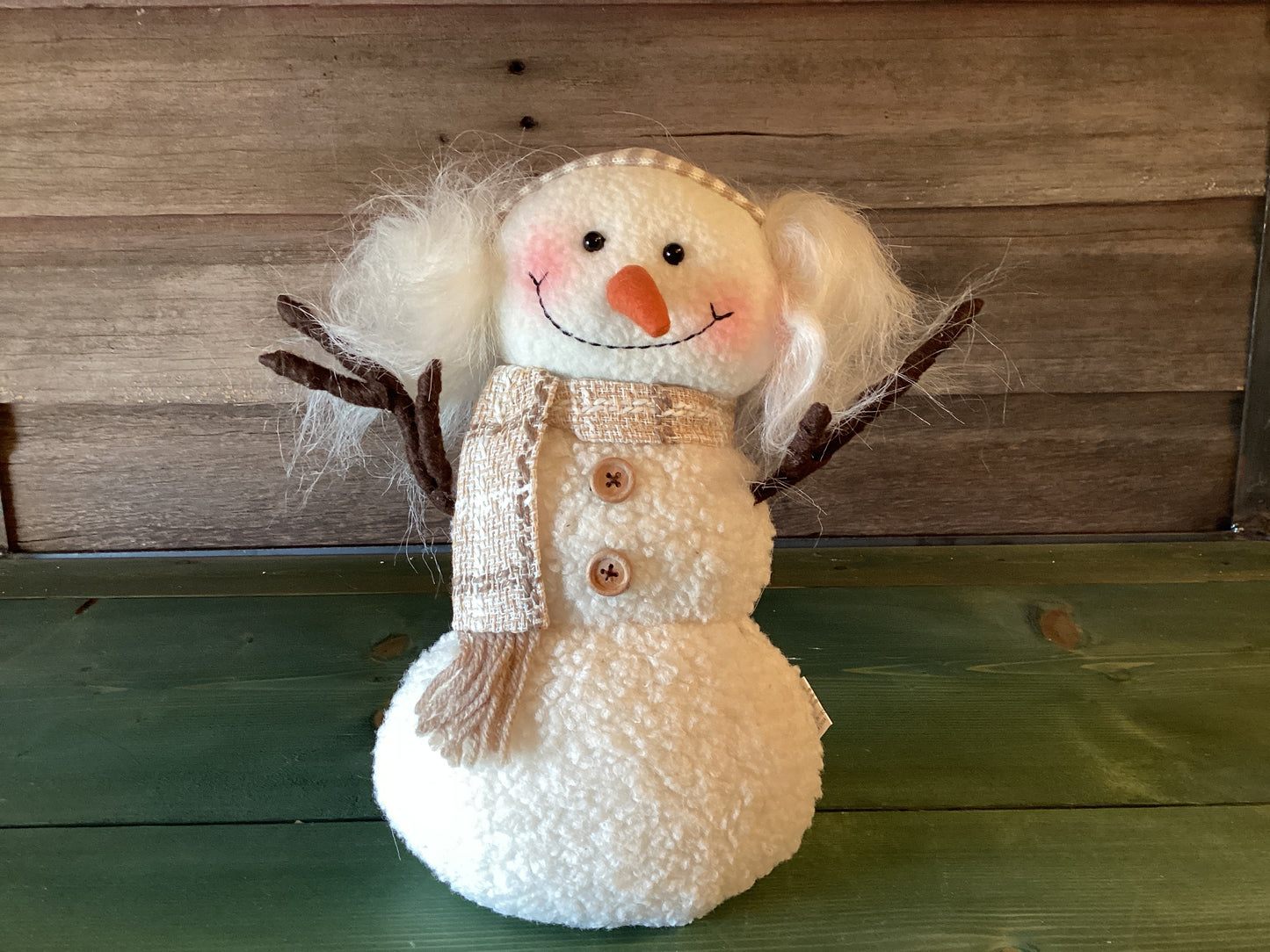 Cream & Tan Mr./Mrs. Snowmen