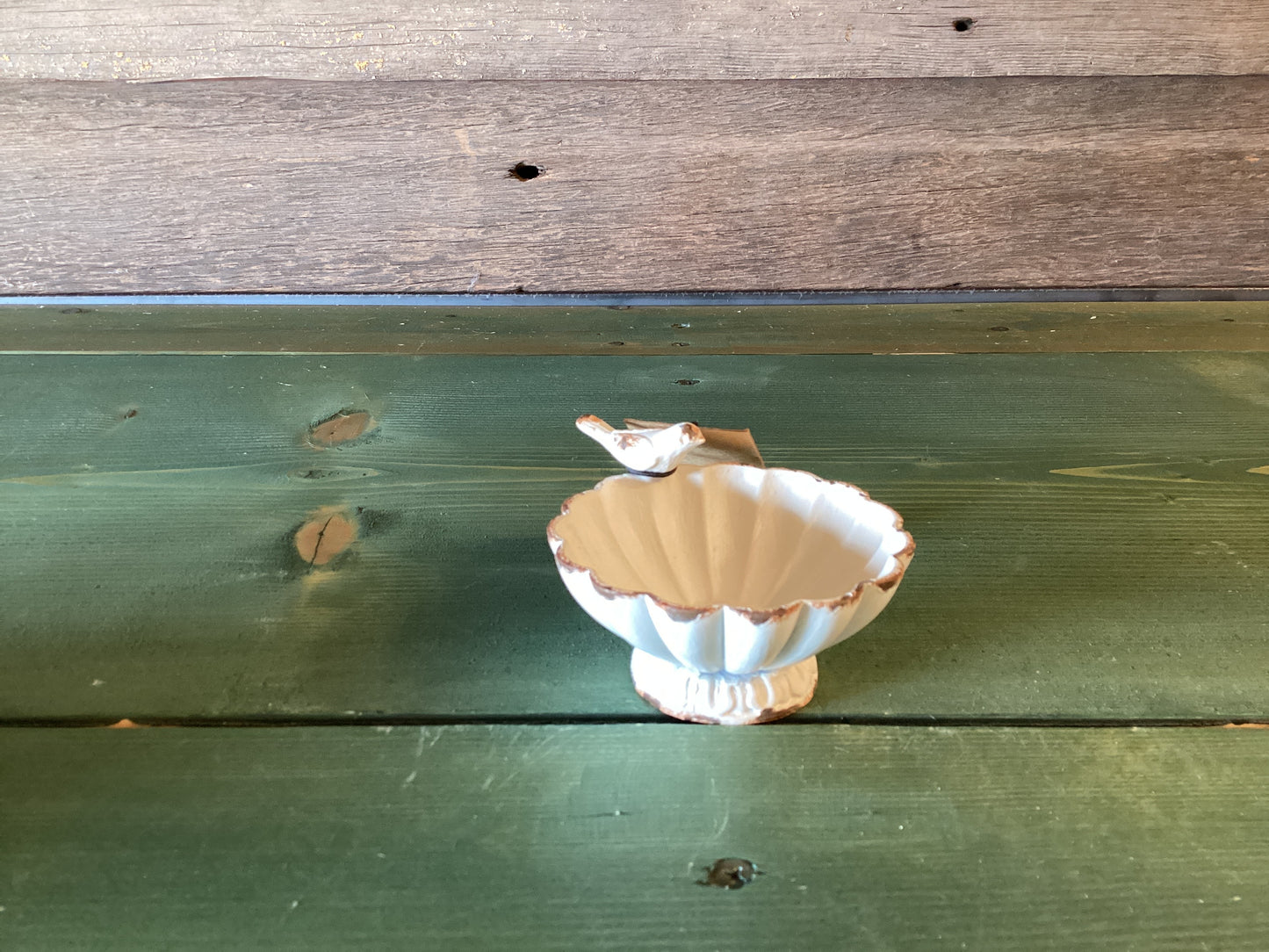Mini Birdbath Pewter