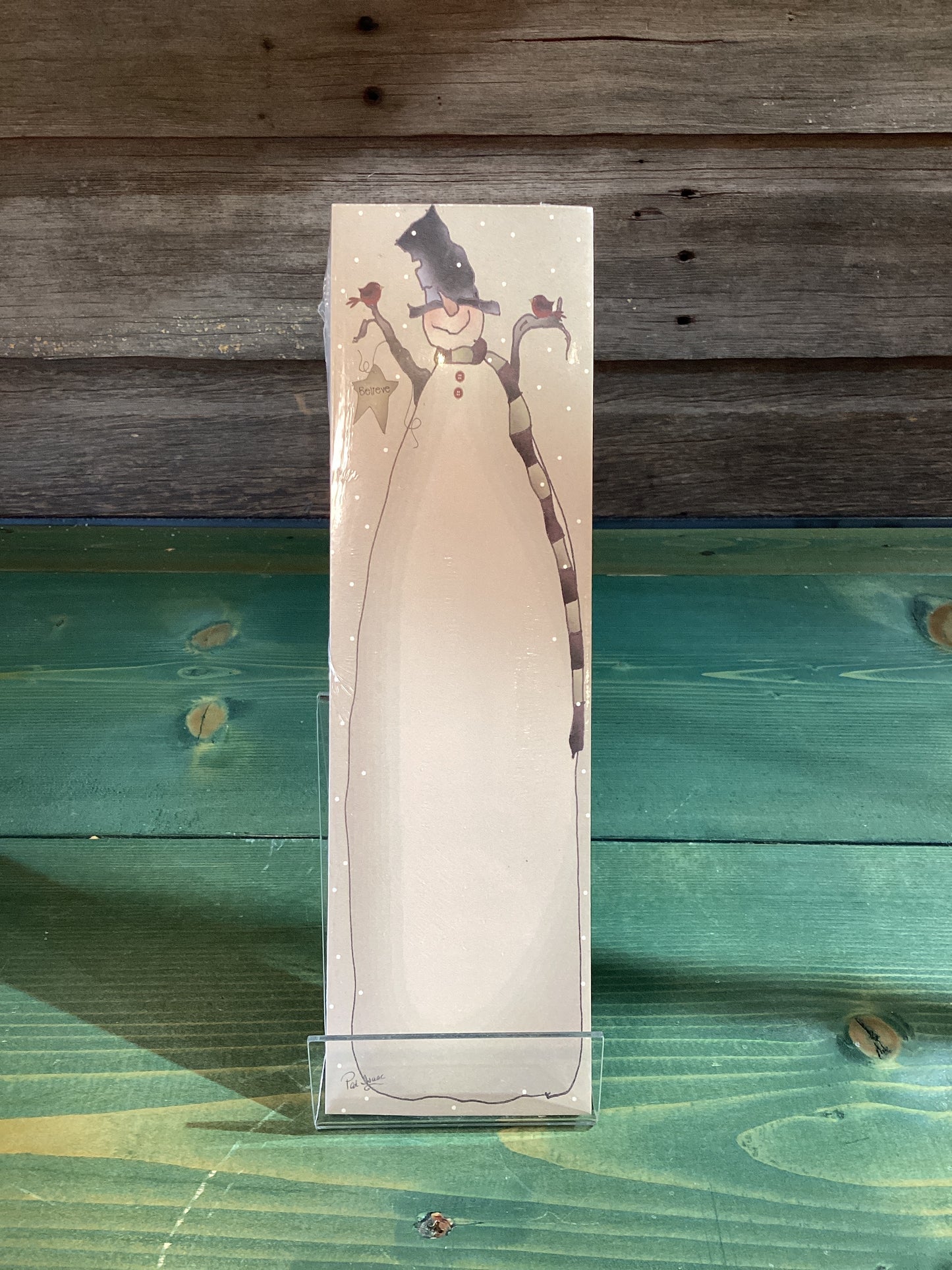 Believe Snowman Magnetic Notepad