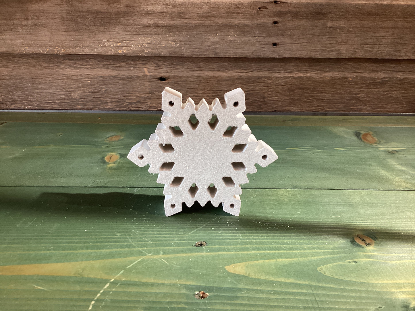 Snowflake Wooden Sitter