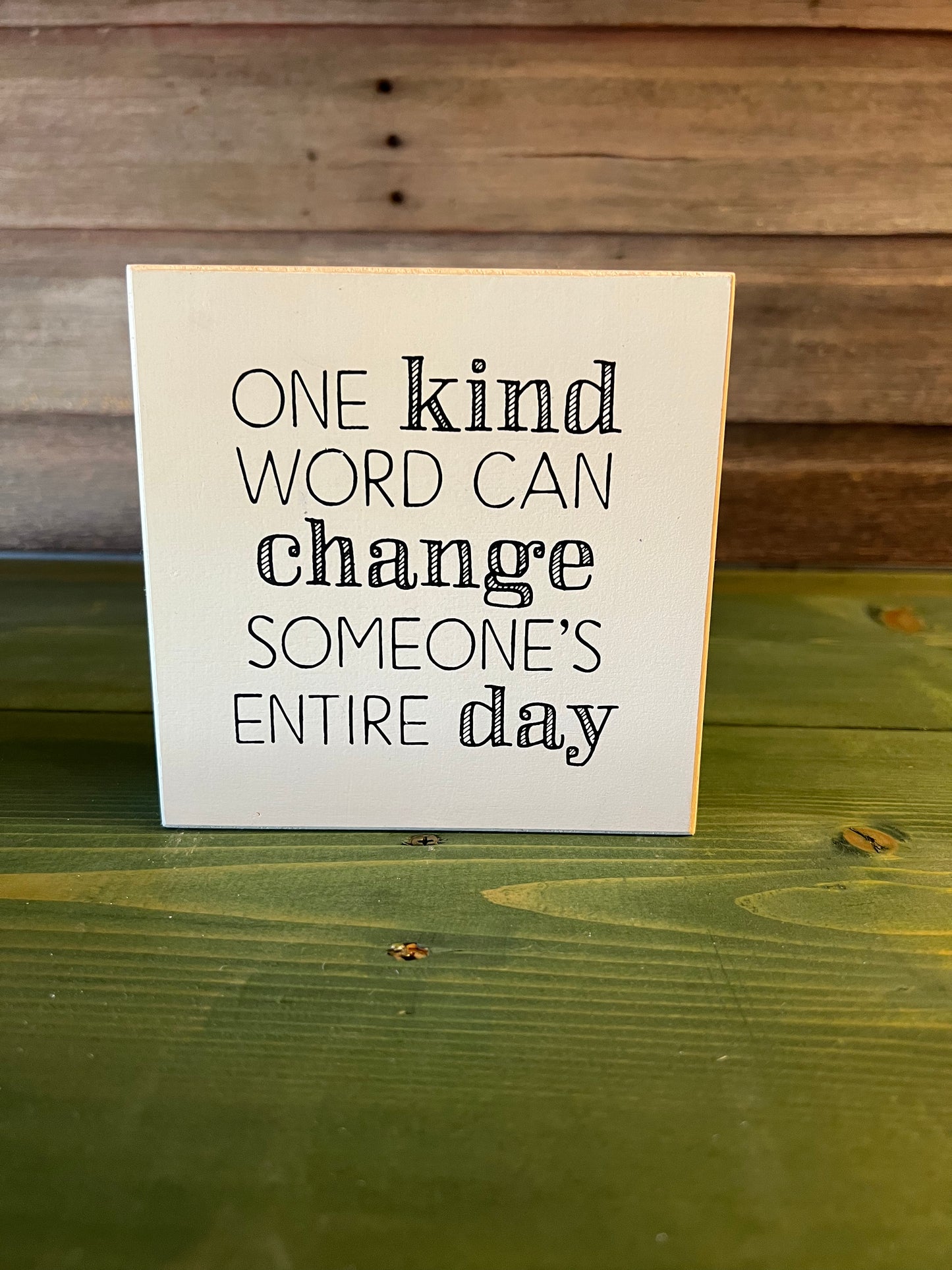 One Kind Word... Block