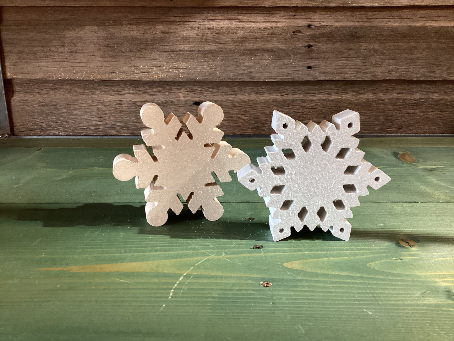 Snowflake Wooden Sitter