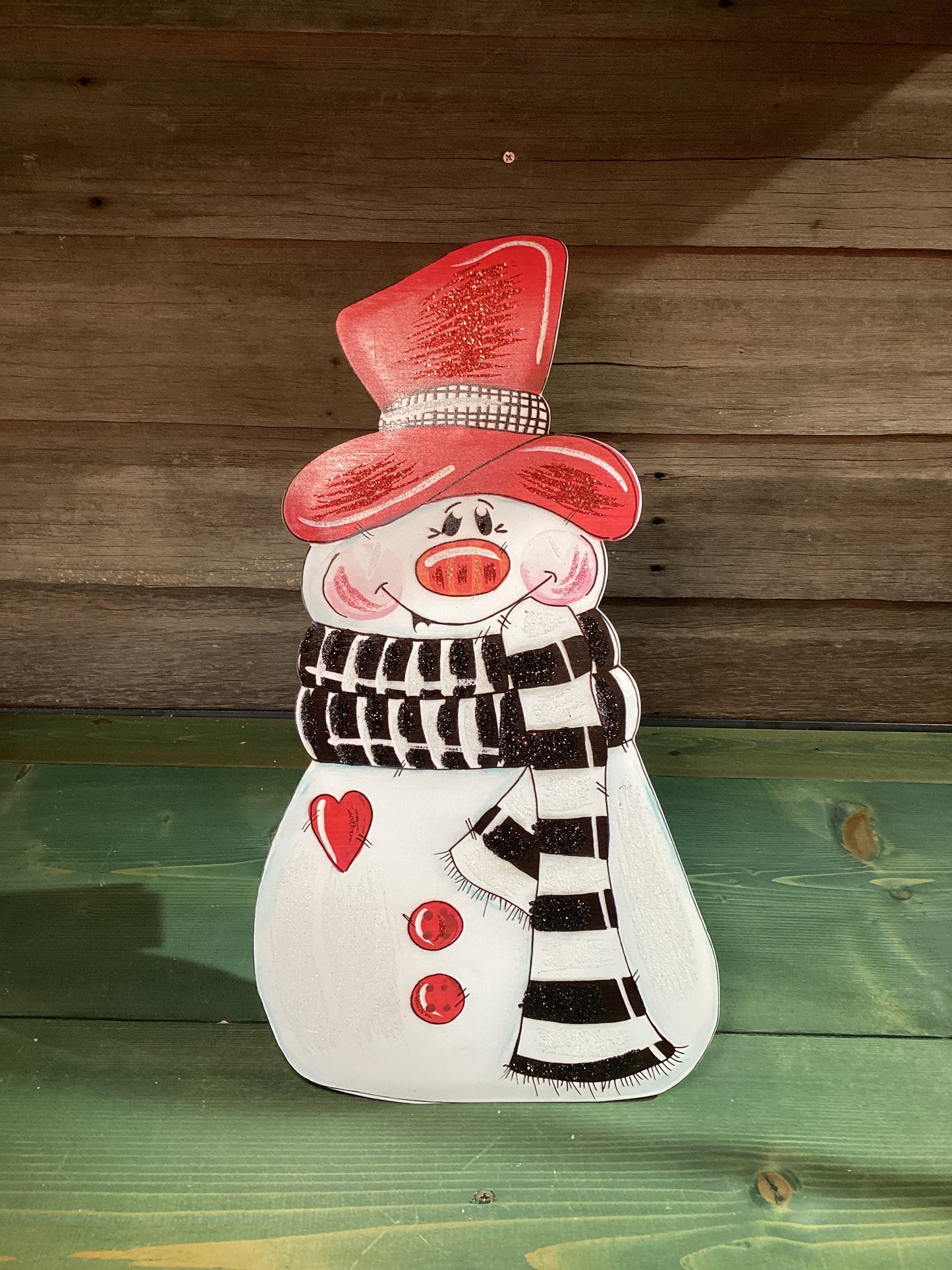 Martin’s Snowman Black & White Scarf