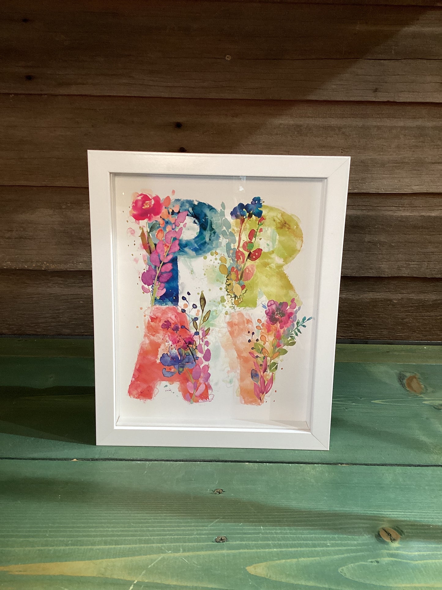 Framed Art Pray Floral