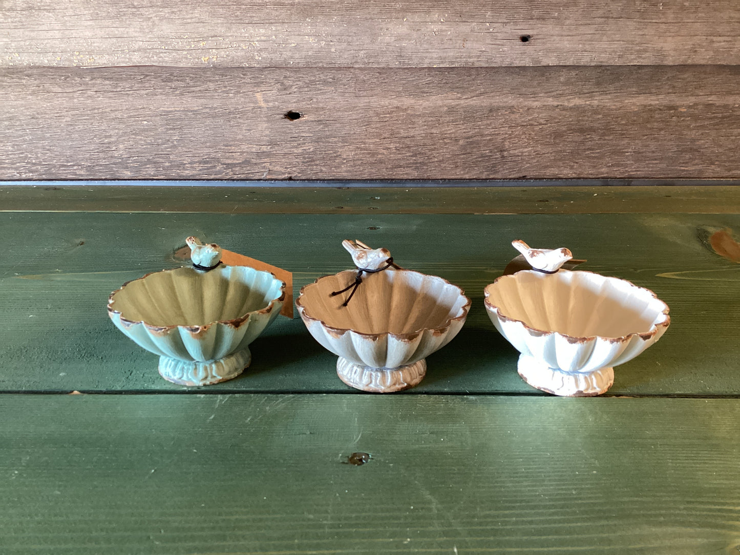 Mini Birdbath Pewter