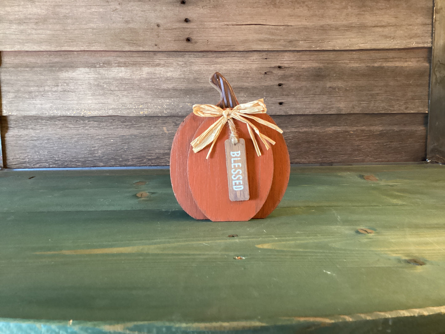 Self Sitter Pumpkin w/ Message Tags
