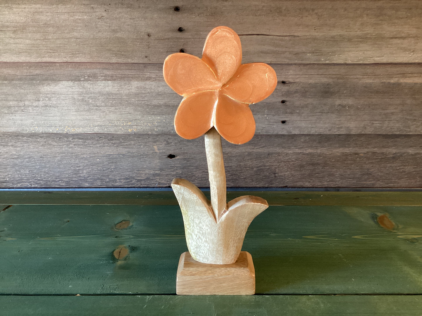 Enamel Orange Flower