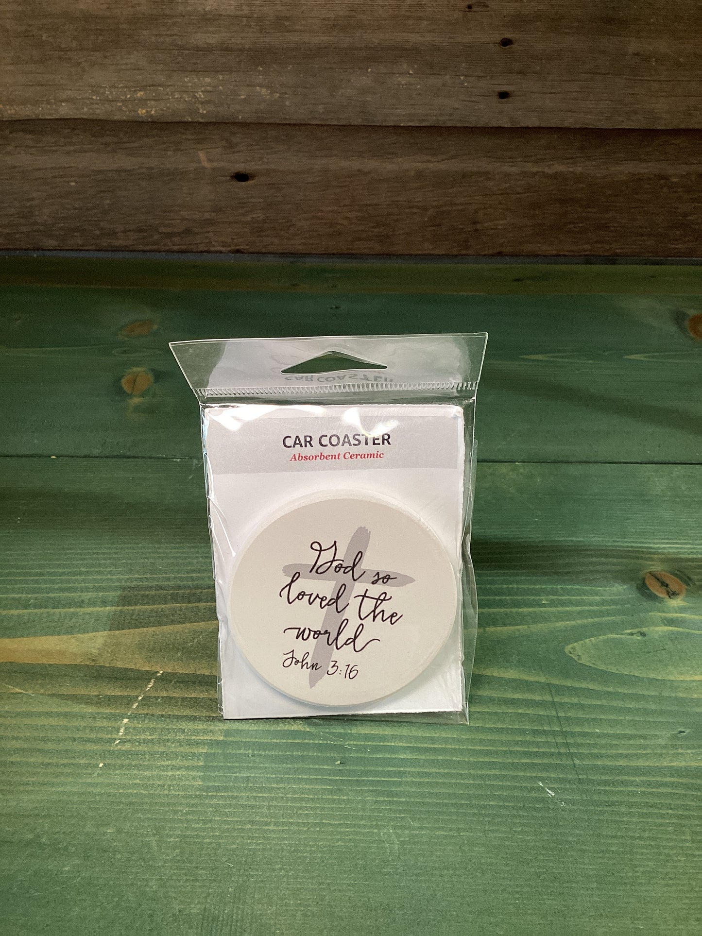Car Coaster “God So Loved…”