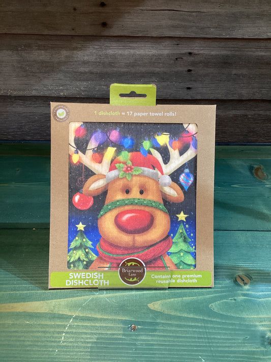 Swedish Dishcloth Festive Reindeer
