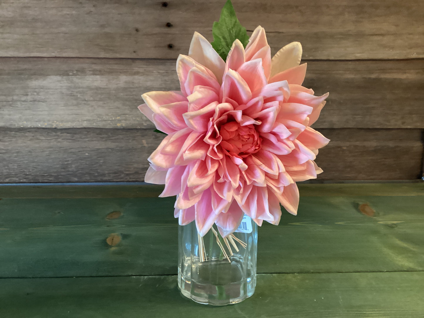 Feel Real Touch Dahlia in Glass Vase