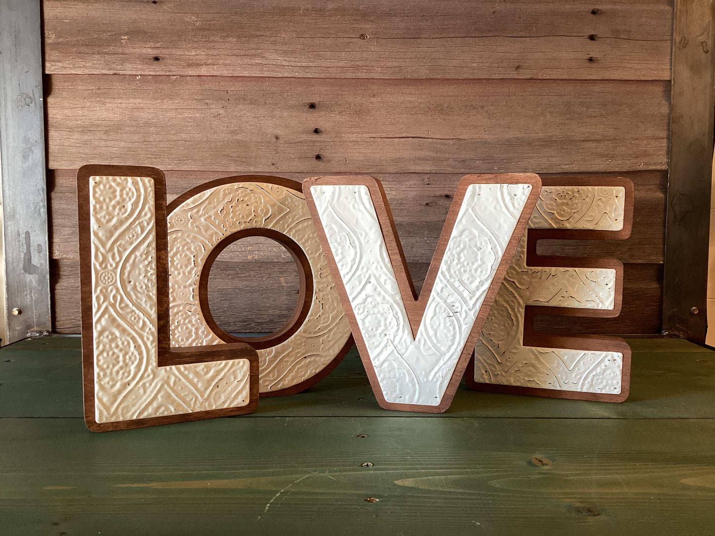 LOVE Letters Tin & Wood