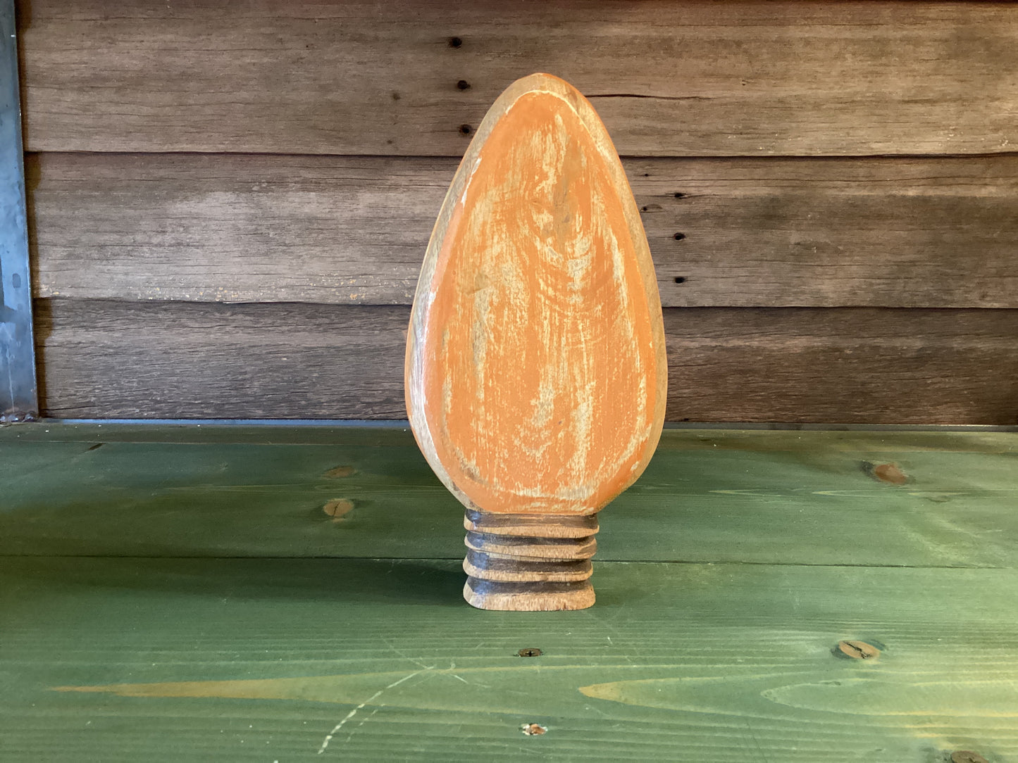Wooden Christmas Light Bulb