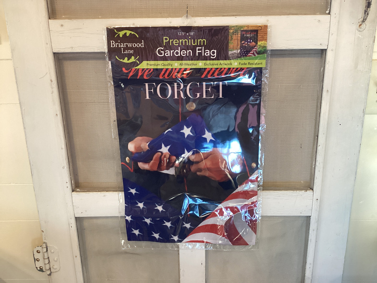 Garden Flag We Will Never Forget