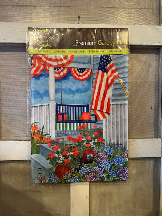 Garden Flag Patriotic Porch