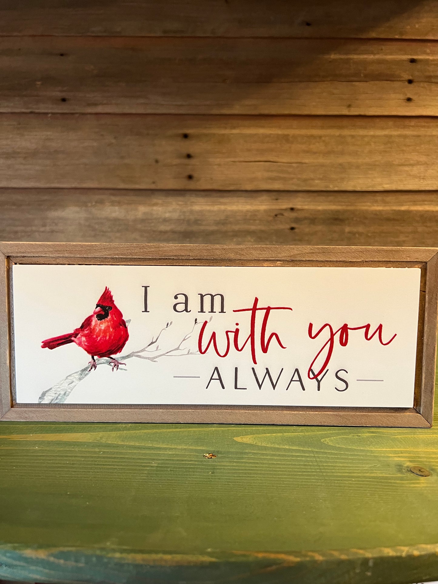 "I Am With..." Cardinal Block