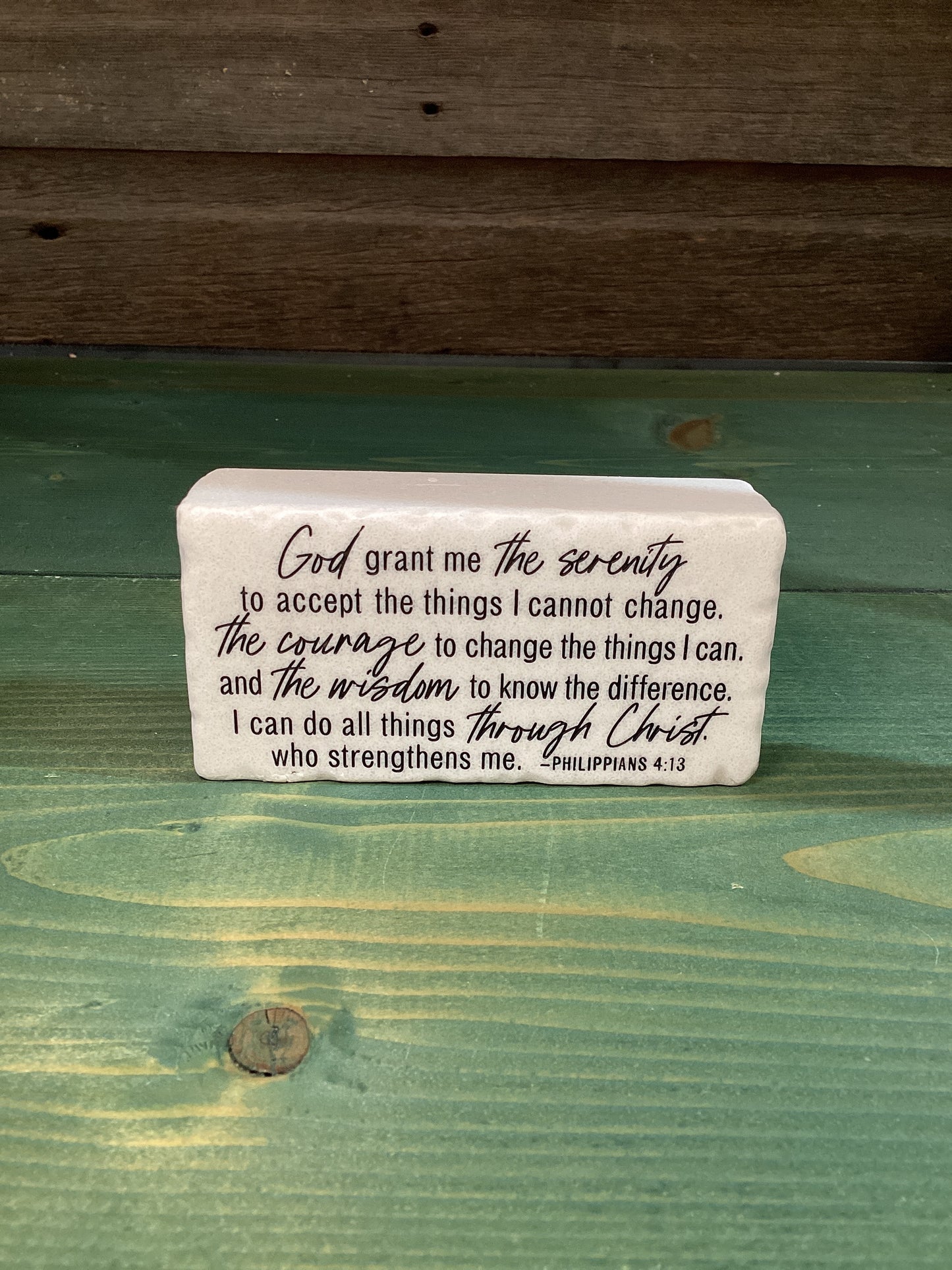 “God Grant Me…” Block