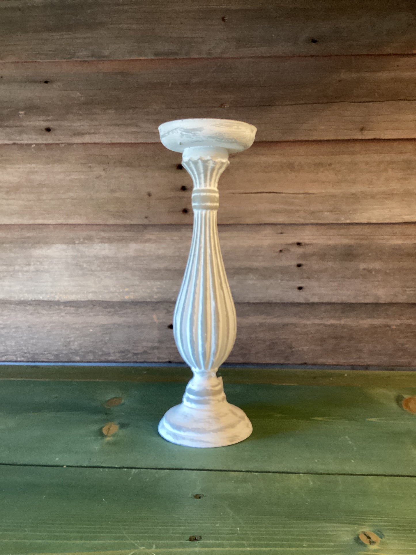 Distressed Candle Holder (med)