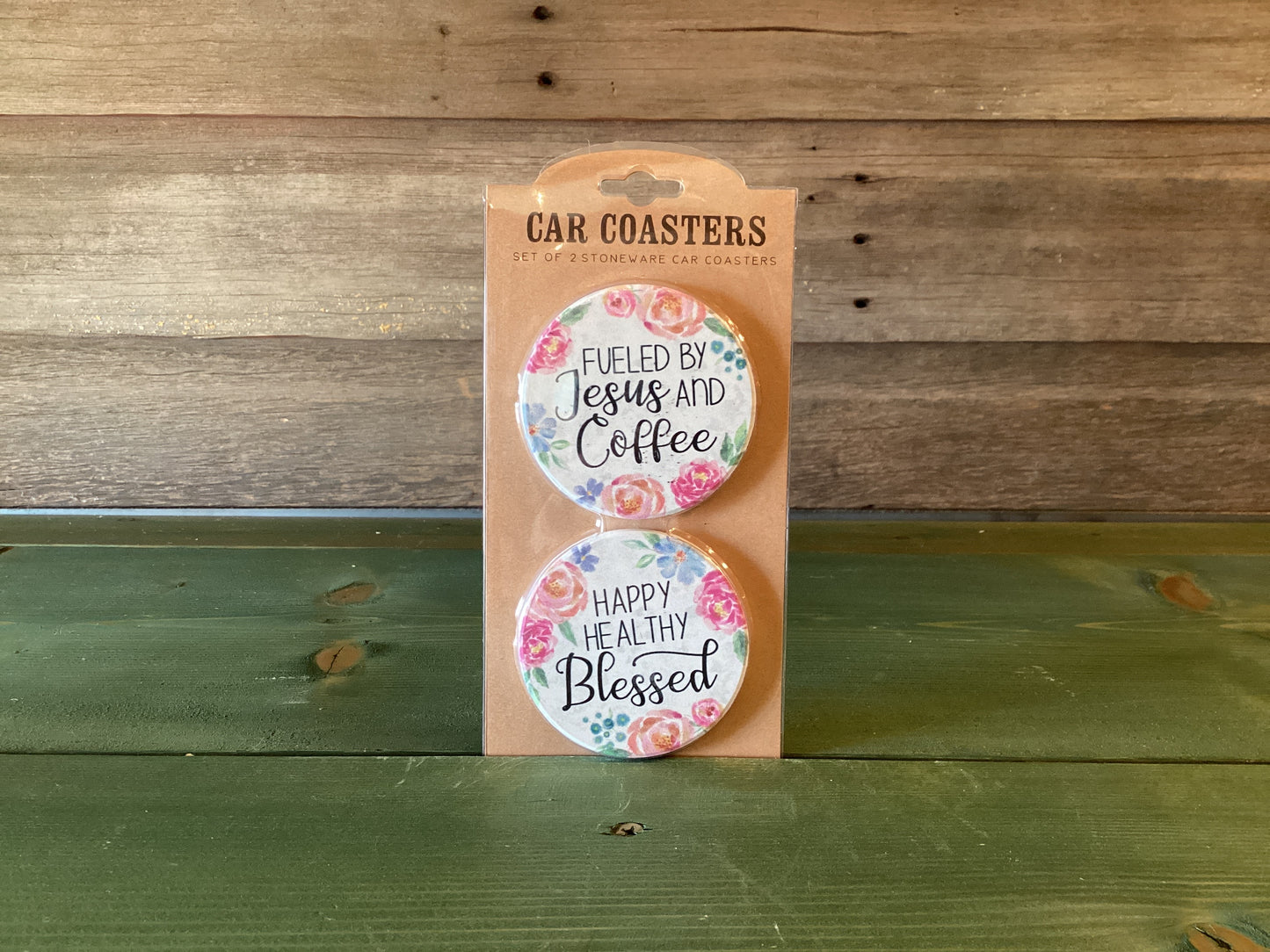 Car Coaster Set -Jesus And Coffee