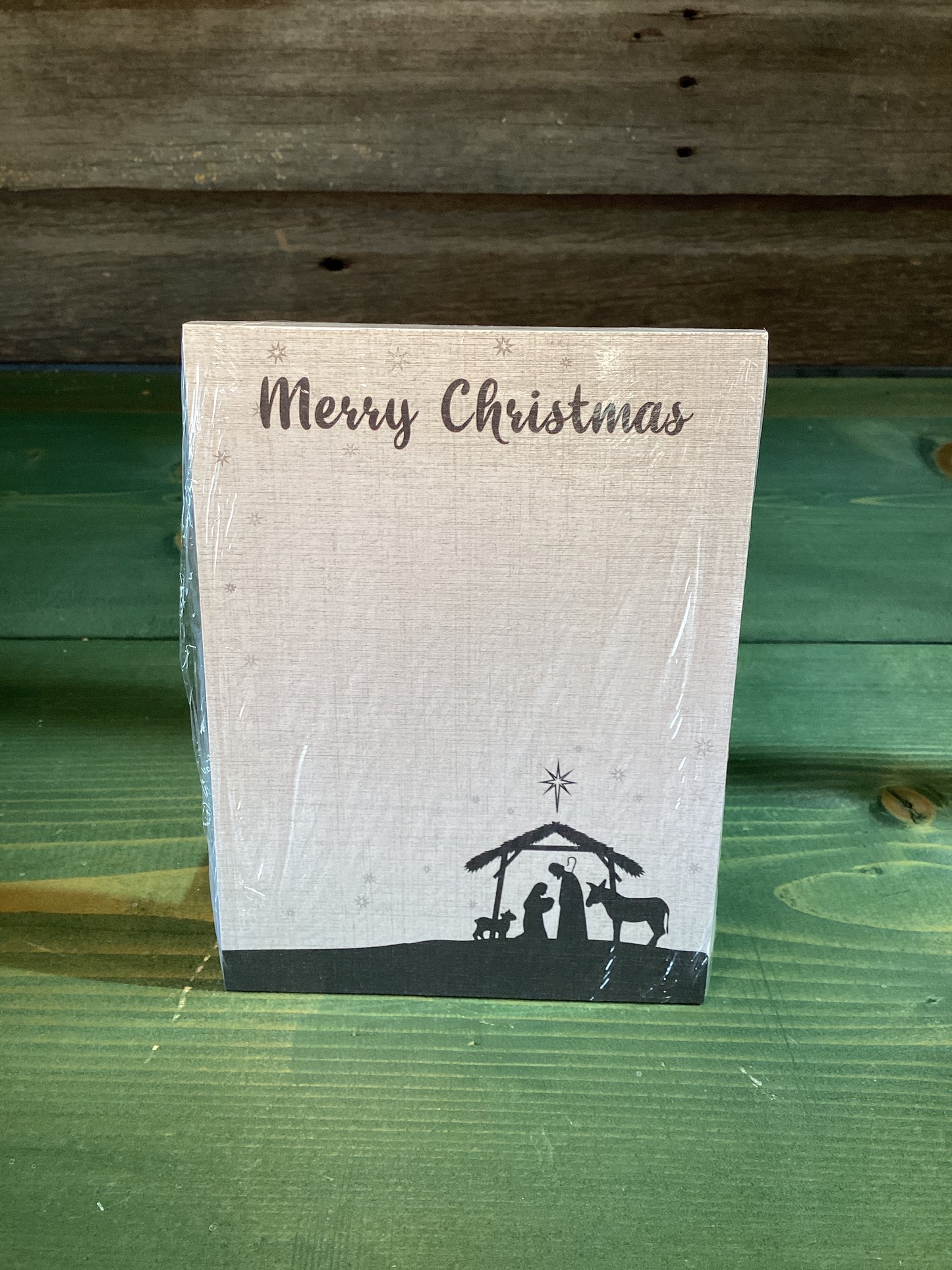 Merry Christmas Nativity Magnetic Notepad