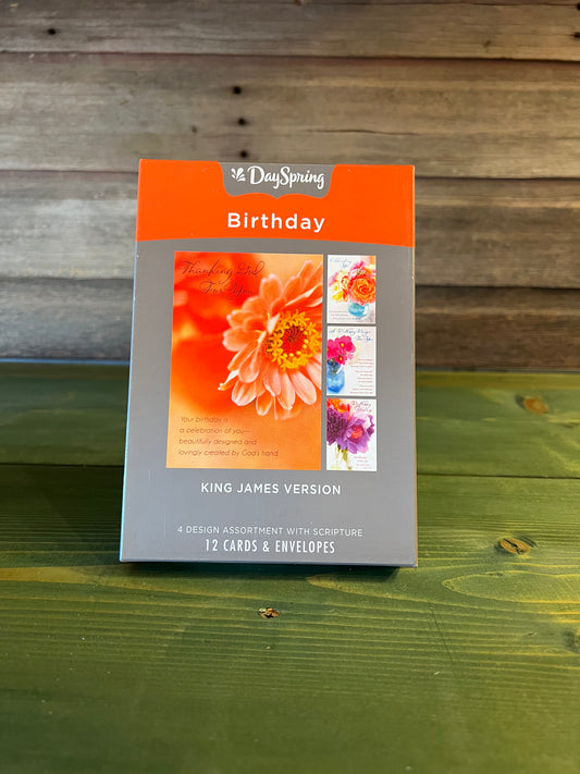 Box Card Birthday Flowers of Joy