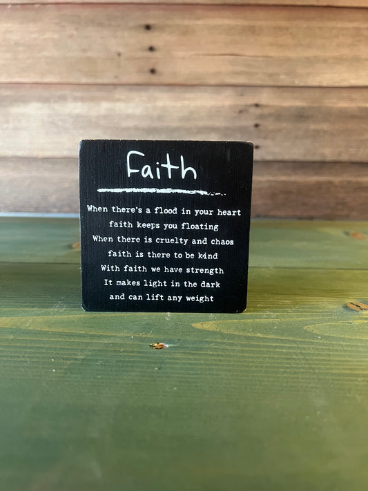 "Faith, When There's..." Block